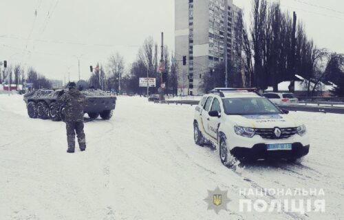 Київ, негода, БТР