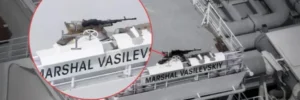 На російському танкері в Балтійському морі з’явилися великокаліберні кулемети