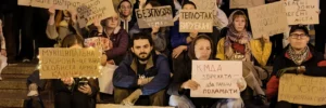 Теремки знову вийшли на протест: люди намагалися прорватися на будівництво теплотраси