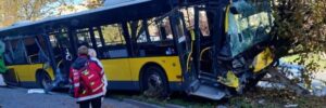 Жорстка ДТП у Львові: автобус №51 влетів у дерево, семеро пасажирів травмовані